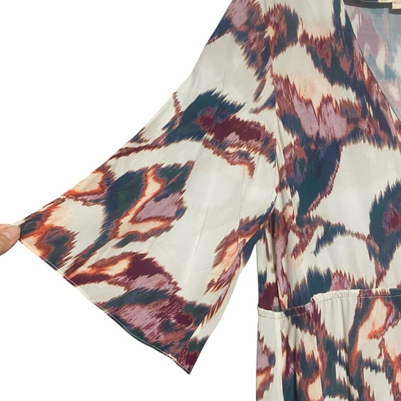 Figue Avery Ikat-Print Tiered Maxi Dress Size S Bohemian Summer Wedding Party - Picture 5 of 10